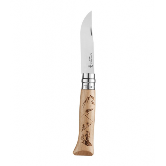 Складной нож "Opinel №8 Alpine Adventures" inox