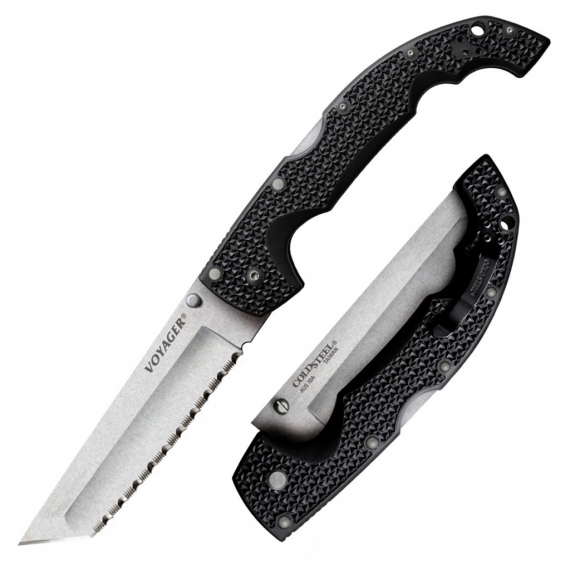 НОЖ COLD STEEL 29AXTS XL VOYAGER TANTO SERRATED EDGE