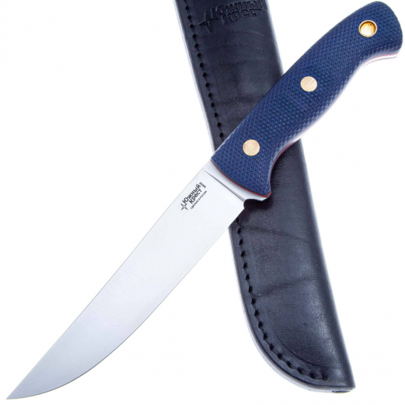 Нож Южный Крест Meat Master сталь N690, рукоять микарта синяя