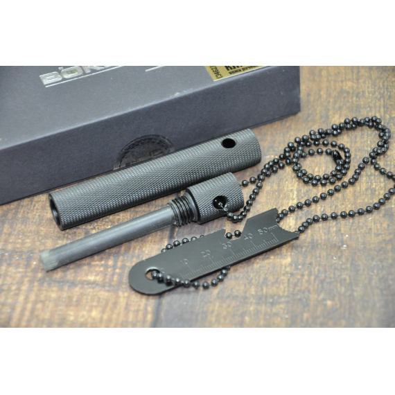 Огниво Boker модель 09BO778 Fire Starter, огниво, компас, линейка