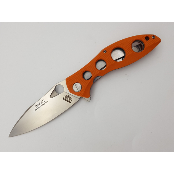 Складной нож "Варан", сталь D2, оранжевый, НОКС