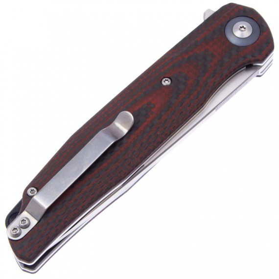 Складной нож Bestech Ascot сталь D2, рукоять Black/Red Carbon Fiber