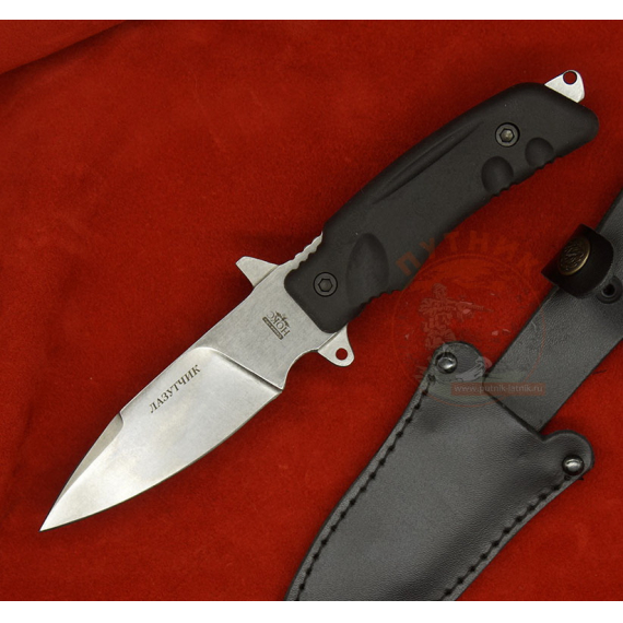 Нож хозяйственый бытовой "Лазутчик", сталь AUS8, Elastron