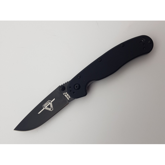 Складной нож Ontario RAT-2, AUS-8,8861BP, black, черный термопластик