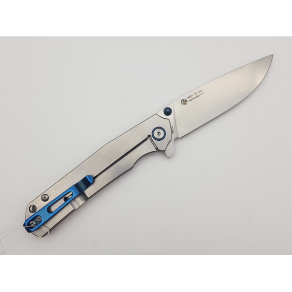 Нож складной Ruike P801-SF, серебряно-синий