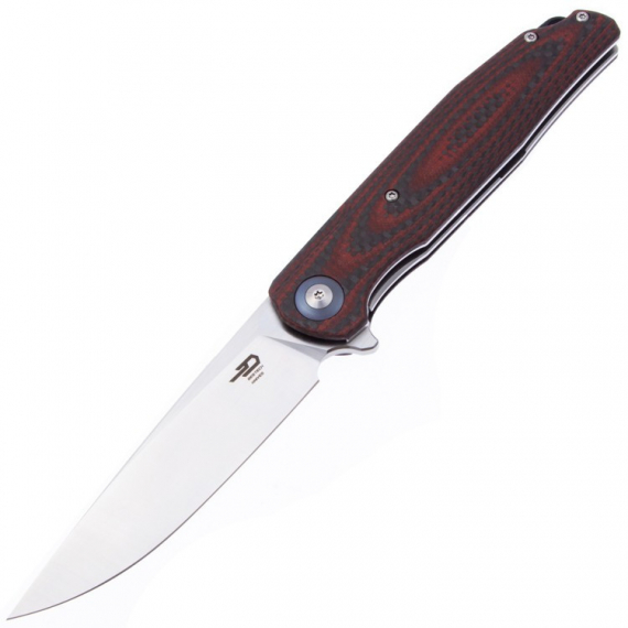 Складной нож Bestech Ascot сталь D2, рукоять Black/Red Carbon Fiber
