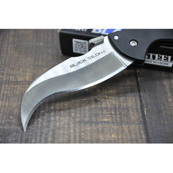 CS_22B Black Talon II Plain - нож склад., рук-ть G10, клинок S35VN