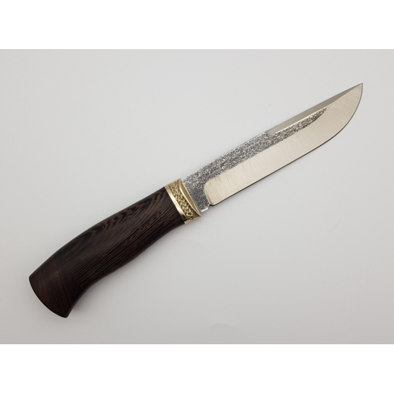 Нож "Путник", сталь 95х18 со следами ковки, венге, литье