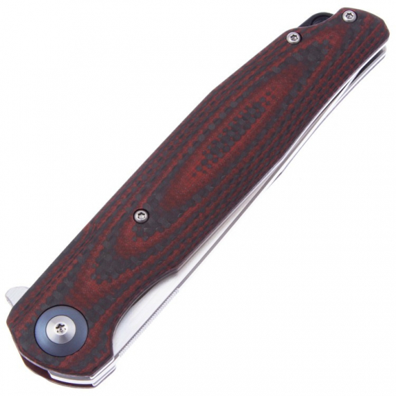 Складной нож Bestech Ascot сталь D2, рукоять Black/Red Carbon Fiber