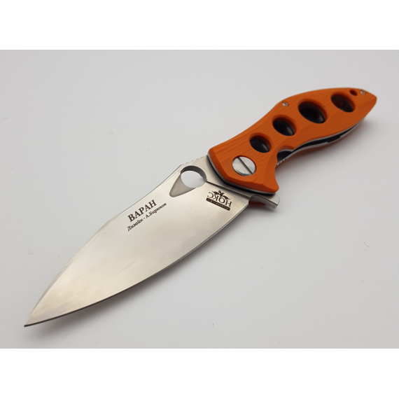 Складной нож "Варан", сталь D2, оранжевый, НОКС