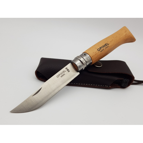 Складной нож "Opinel №8", inox, чехол, картонная коробка