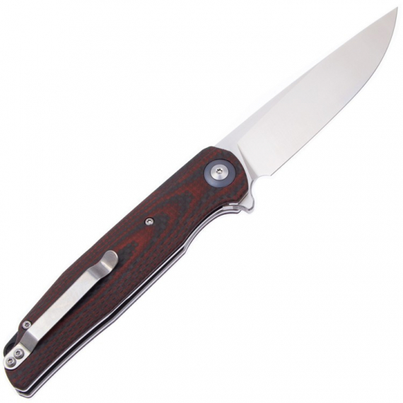 Складной нож Bestech Ascot сталь D2, рукоять Black/Red Carbon Fiber